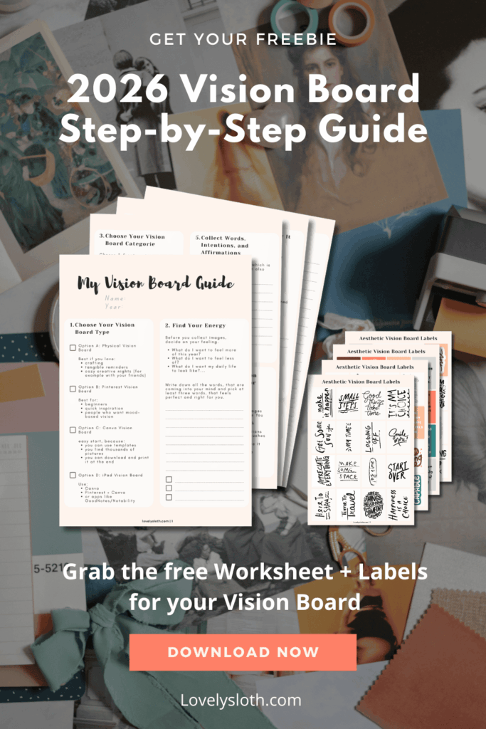 How to create your 2026 Vision Board | physical & digital Guide